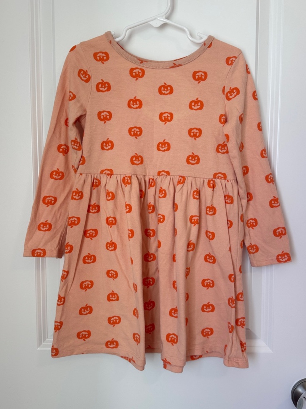 Cat & Jack Toddler 5T Halloween Jack-O-Lantern Dress Pumpkin Print